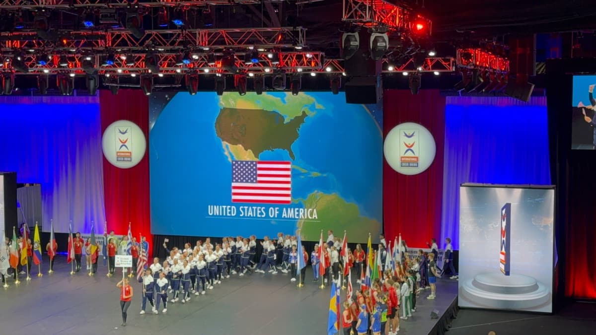 Team USA at the 2026 ICU World Championships opening ceremonies in Orlando