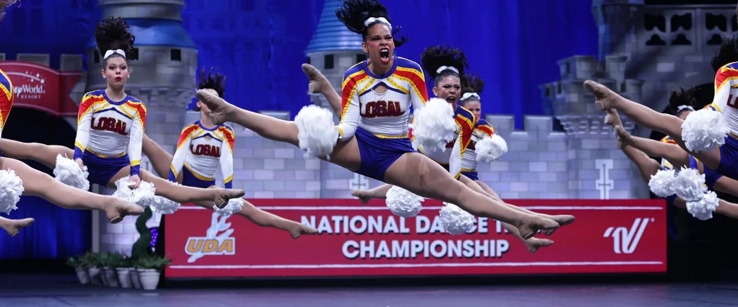 Song team pom performance at UDA National Dance Team Championships